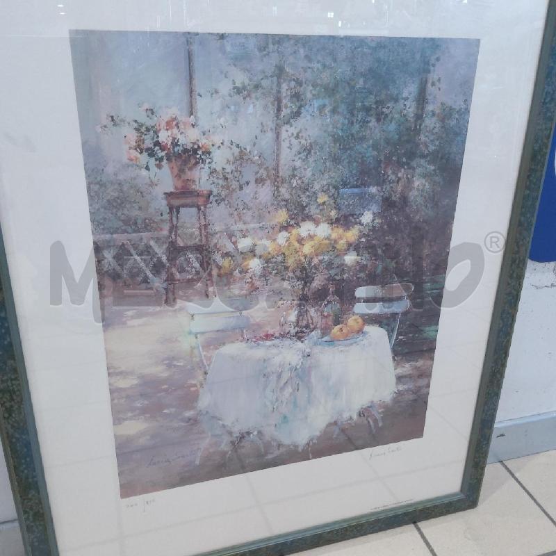 QUADRO STAMPA TAVOLINO NEL VERDE | Mercatino dell'Usato San maurizio canavese 4