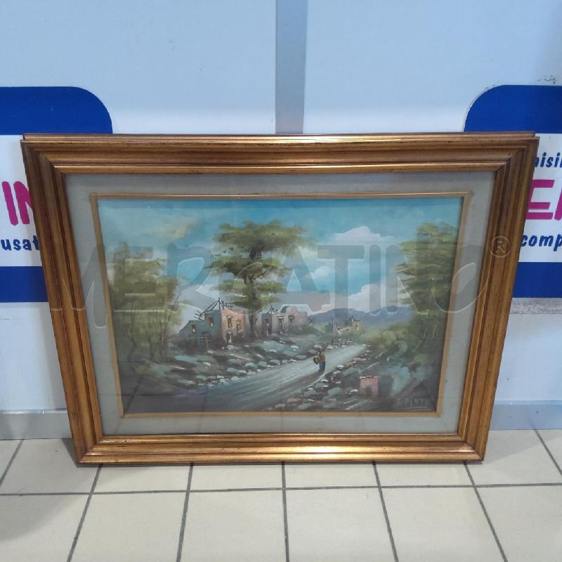 QUADRO STRADA CON CASE DIROCCATE F. PINTO | Mercatino dell'Usato San maurizio canavese 1