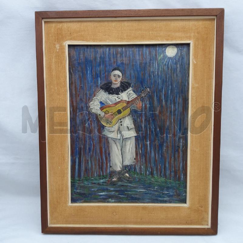 QUADRO SU TAVOLA 30X40 PIERROT | Mercatino dell'Usato San maurizio canavese 1