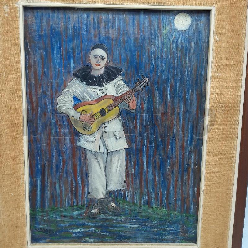 QUADRO SU TAVOLA 30X40 PIERROT | Mercatino dell'Usato San maurizio canavese 2