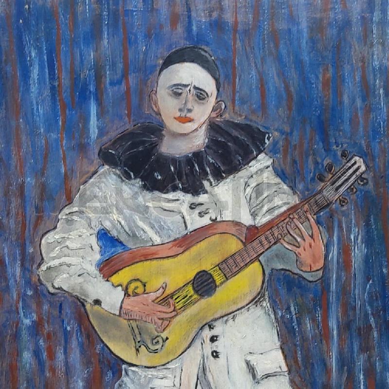QUADRO SU TAVOLA 30X40 PIERROT | Mercatino dell'Usato San maurizio canavese 4
