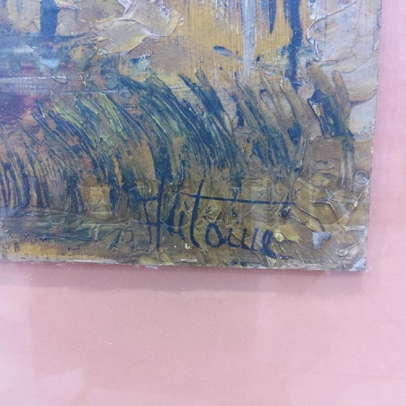 QUADRO SU TAVOLA ALBERI CORNICE ARGENTATA 60X80 | Mercatino dell'Usato San maurizio canavese 3