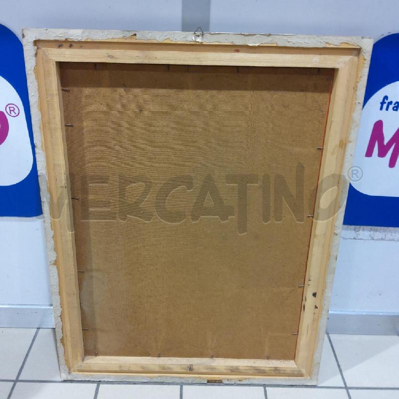 QUADRO SU TAVOLA ALBERI CORNICE ARGENTATA 60X80 | Mercatino dell'Usato San maurizio canavese 4
