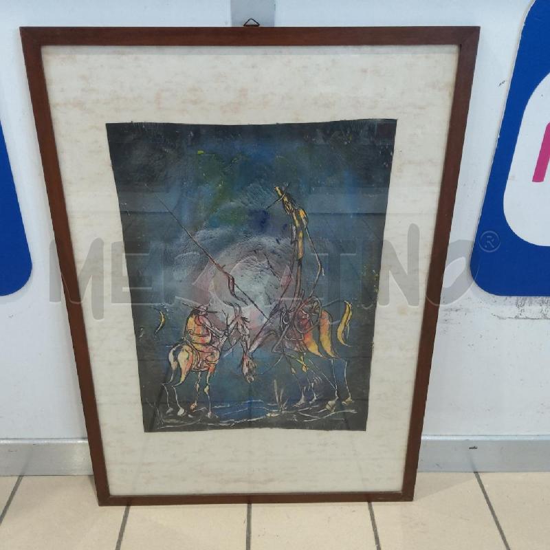 QUADRO TEMPRA DON CHISCIOTTE | Mercatino dell'Usato San maurizio canavese 1