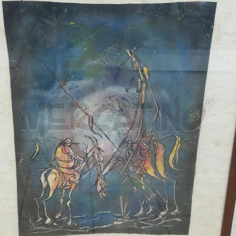 QUADRO TEMPRA DON CHISCIOTTE | Mercatino dell'Usato San maurizio canavese 2