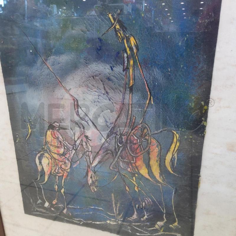 QUADRO TEMPRA DON CHISCIOTTE | Mercatino dell'Usato San maurizio canavese 4