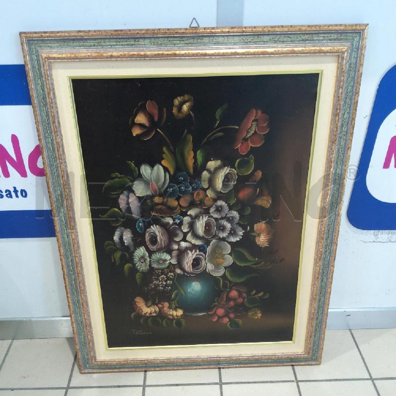 QUADRO VASO FIORI CORN DORATA | Mercatino dell'Usato San maurizio canavese 1
