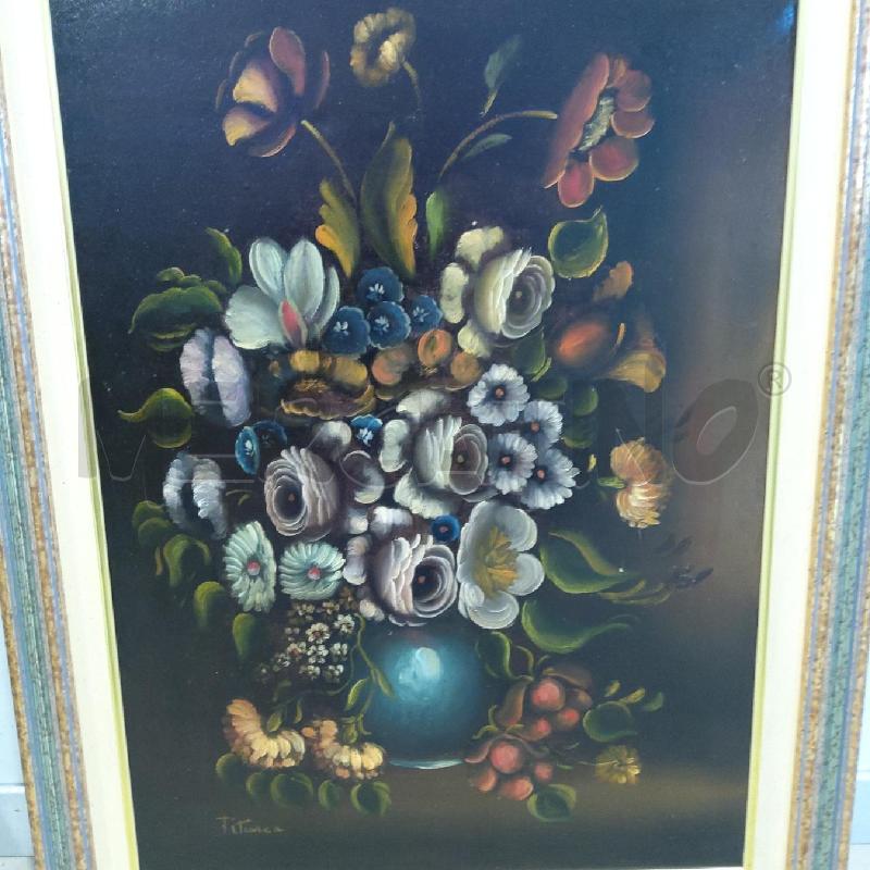 QUADRO VASO FIORI CORN DORATA | Mercatino dell'Usato San maurizio canavese 2