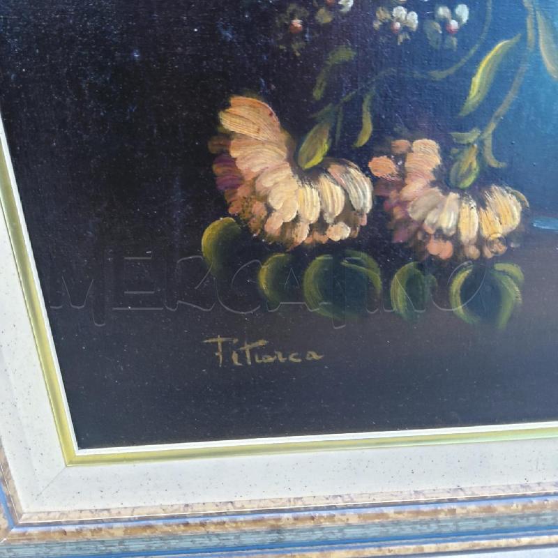 QUADRO VASO FIORI CORN DORATA | Mercatino dell'Usato San maurizio canavese 4