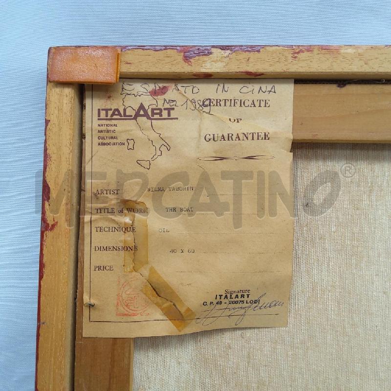 QUADRO W. TAMBORINI SUL MIO LAGO 2 60 X 40 | Mercatino dell'Usato San maurizio canavese 4