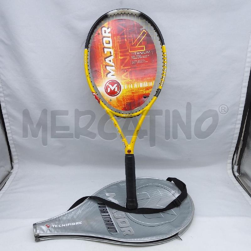 RACCHETTA TENNIS MAJOR TITANIUM+CUSTODIA SP | Mercatino dell'Usato San maurizio canavese 1