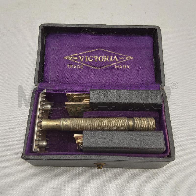 RASOIO EPOCA VICTORIA CON LAMETTE SCATOLINA | Mercatino dell'Usato San maurizio canavese 1