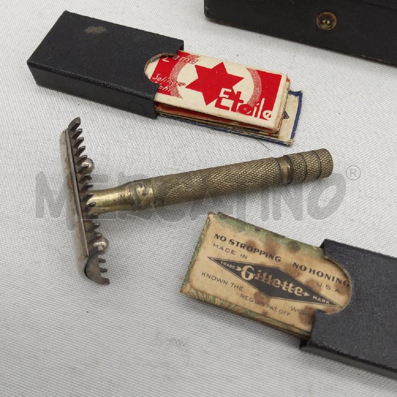 RASOIO EPOCA VICTORIA CON LAMETTE SCATOLINA | Mercatino dell'Usato San maurizio canavese 3