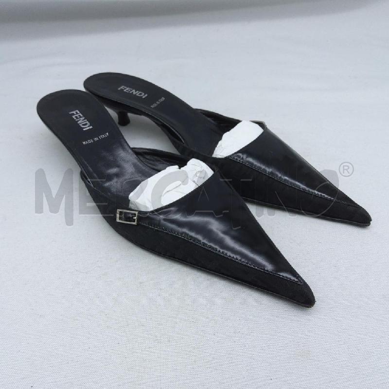 SABOT FENDI SC1 CALF/LEAT BLACK  | Mercatino dell'Usato San maurizio canavese 3