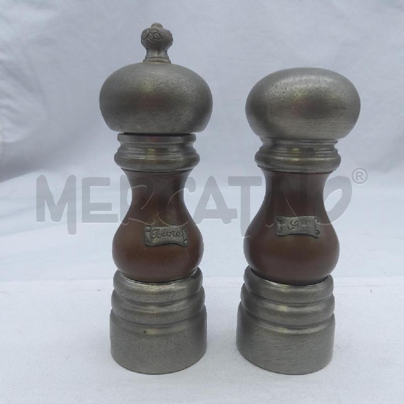 SALE E PEPE LEGNO PELTRO TARGHETTA | Mercatino dell'Usato San maurizio canavese 1