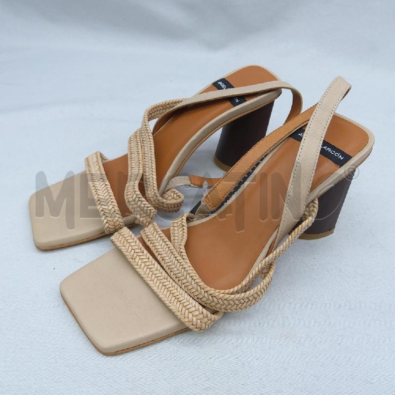 SANDALI DONNA ANGEL ALARCON SC1 BEIGE INTRECCIO  | Mercatino dell'Usato San maurizio canavese 1