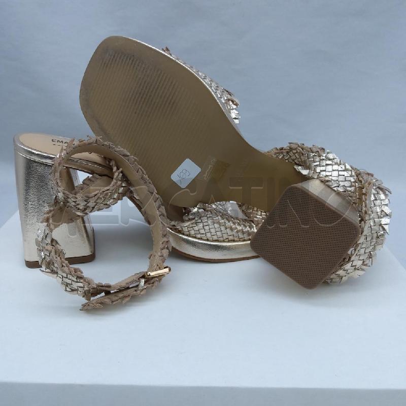 SANDALI DONNA EMANUELLE VEE SC1 PELLE DORATA INTRECCIATA  | Mercatino dell'Usato San maurizio canavese 5