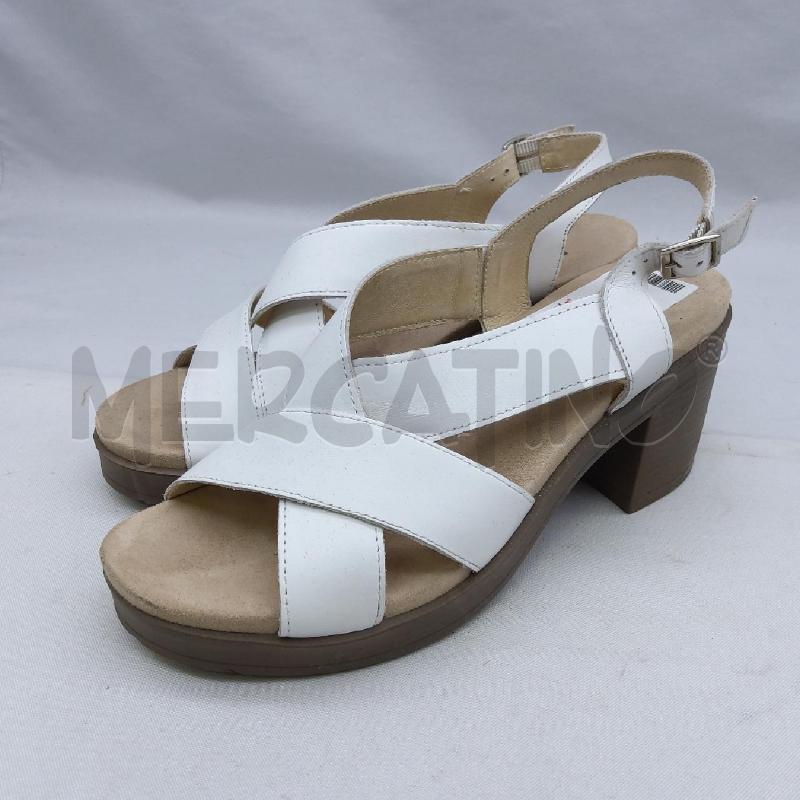 SANDALI DONNA GI&CO 1D BIANCO INCROCIO  | Mercatino dell'Usato San maurizio canavese 1
