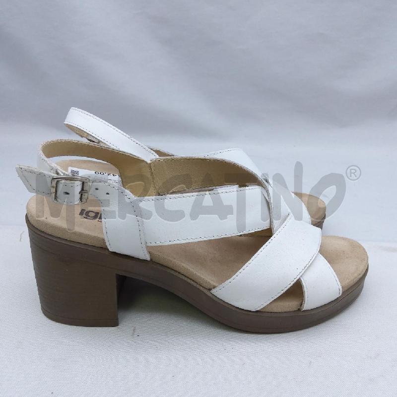 SANDALI DONNA GI&CO 1D BIANCO INCROCIO  | Mercatino dell'Usato San maurizio canavese 3