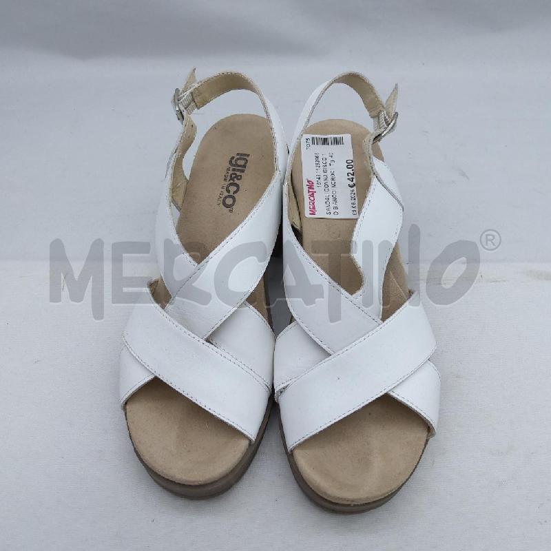 SANDALI DONNA GI&CO 1D BIANCO INCROCIO  | Mercatino dell'Usato San maurizio canavese 5