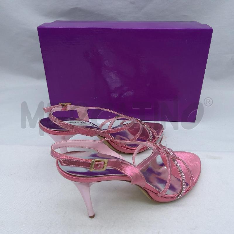 SANDALI DONNA IMPRIMÈ PARIS SC2 ROSA SATIN STRASS  | Mercatino dell'Usato San maurizio canavese 3