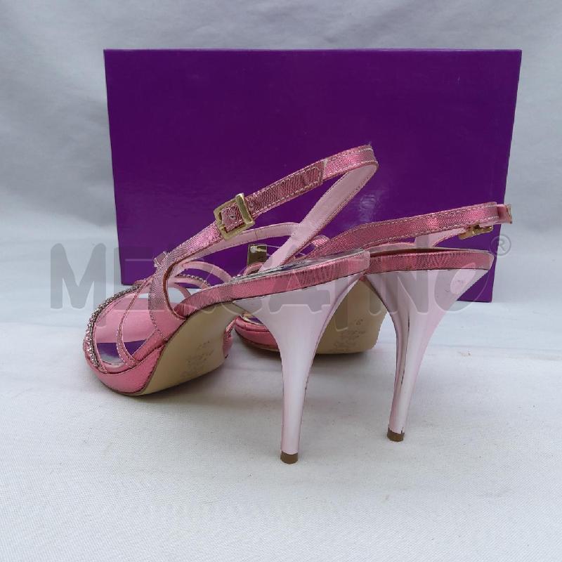 SANDALI DONNA IMPRIMÈ PARIS SC2 ROSA SATIN STRASS  | Mercatino dell'Usato San maurizio canavese 4