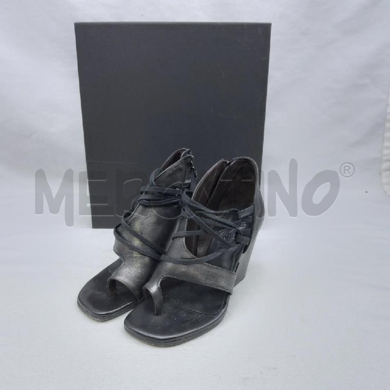 SANDALI DONNA LE RUEMARCEL SC2 NERO GRIGIO CANGIANTE LACCIO | Mercatino dell'Usato San maurizio canavese 1