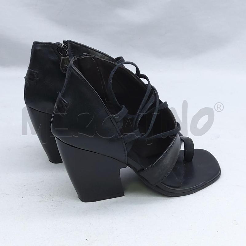 SANDALI DONNA LE RUEMARCEL SC2 NERO GRIGIO CANGIANTE LACCIO | Mercatino dell'Usato San maurizio canavese 3