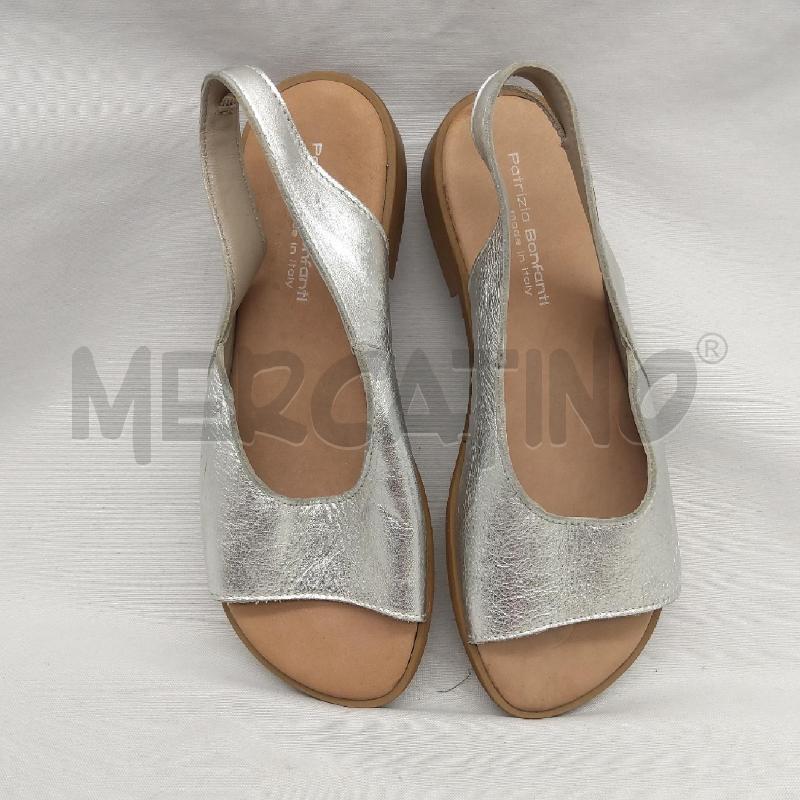 SANDALI DONNA PATRIZIA BONFANTI 1A ARGENTATO  | Mercatino dell'Usato San maurizio canavese 2