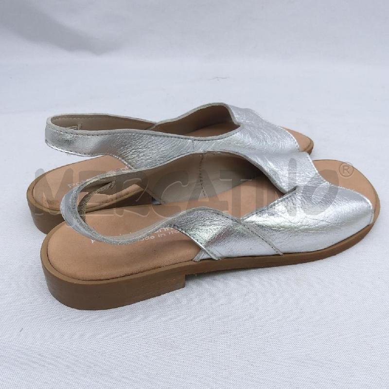 SANDALI DONNA PATRIZIA BONFANTI 1A ARGENTATO  | Mercatino dell'Usato San maurizio canavese 3