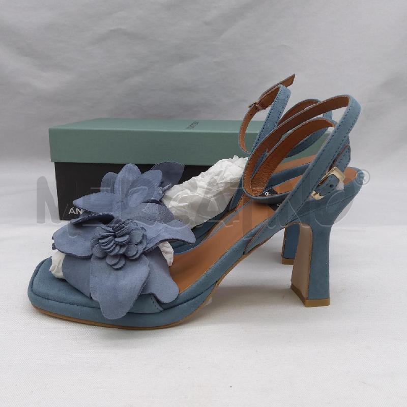 SANDALI DONNA SC1 ANGEL ALARCON AZZURRO FIORI  | Mercatino dell'Usato San maurizio canavese 2