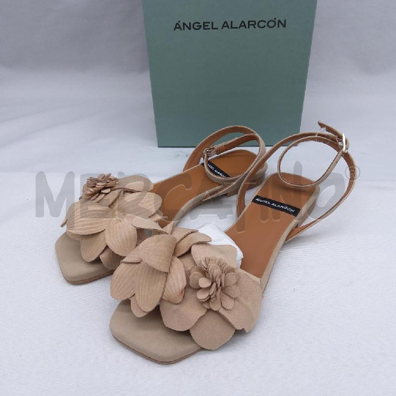 SANDALI DONNA SC1 ANGEL ALARCON BEIGE FIORI BASSE | Mercatino dell'Usato San maurizio canavese 1