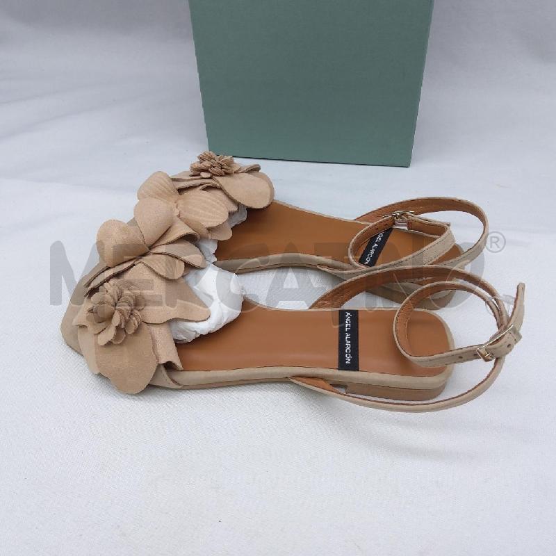 SANDALI DONNA SC1 ANGEL ALARCON BEIGE FIORI BASSE | Mercatino dell'Usato San maurizio canavese 2