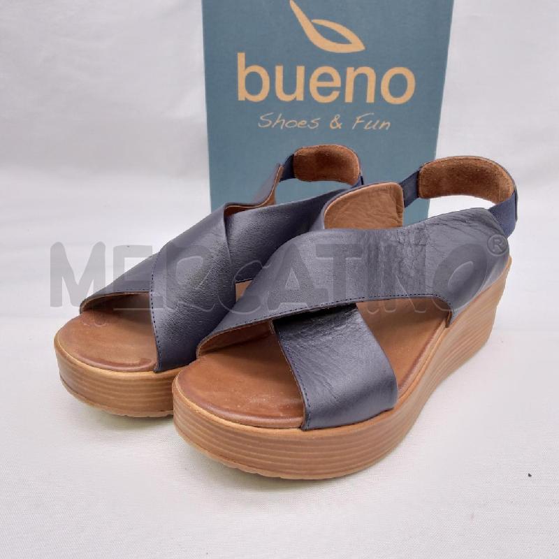 SANDALI DONNA SC2 BUENO BLU INTRECCIO  | Mercatino dell'Usato San maurizio canavese 1