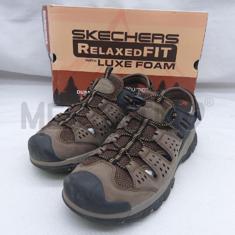 SANDALI UOMO SC2 SKECHERS MARRONE RELAXED FIT | Mercatino dell'Usato San maurizio canavese 1