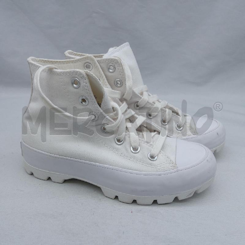 SCARPE DONNA CONVERSE 1F BIANCO PLATFORM  | Mercatino dell'Usato San maurizio canavese 1