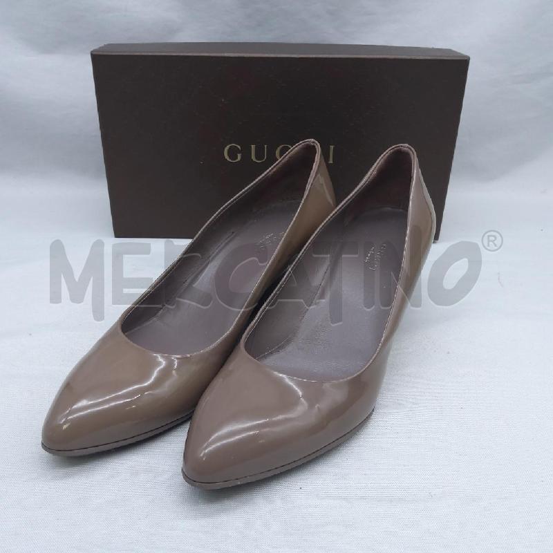 SCARPE DONNA GUCCI BEIGE SC1 LUCIDO | Mercatino dell'Usato San maurizio canavese 1