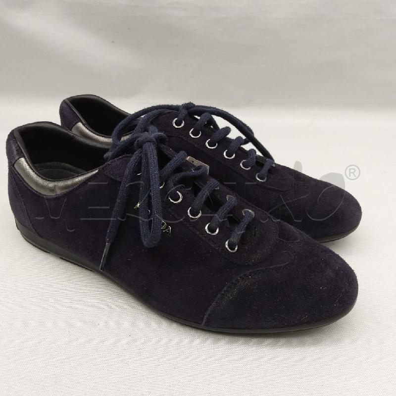 SCARPE DONNA PRADA SC2 SNEAKERS PELLE BLU | Mercatino dell'Usato San maurizio canavese 1