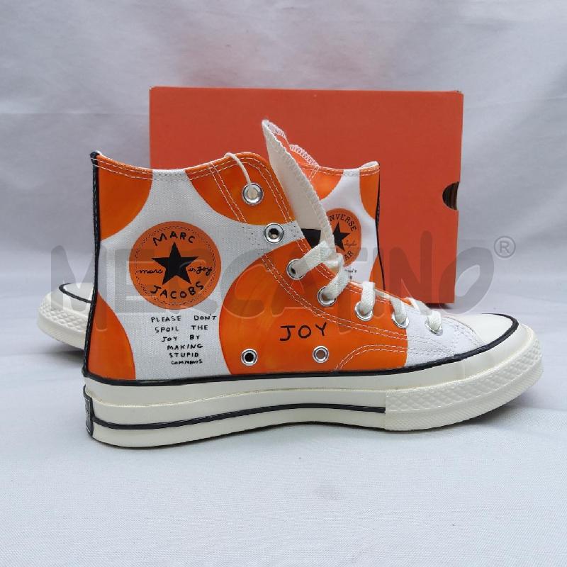 SCARPE DONNA SC1 CONVERCE BIANCO CERCHI ARANCIO | Mercatino dell'Usato San maurizio canavese 3