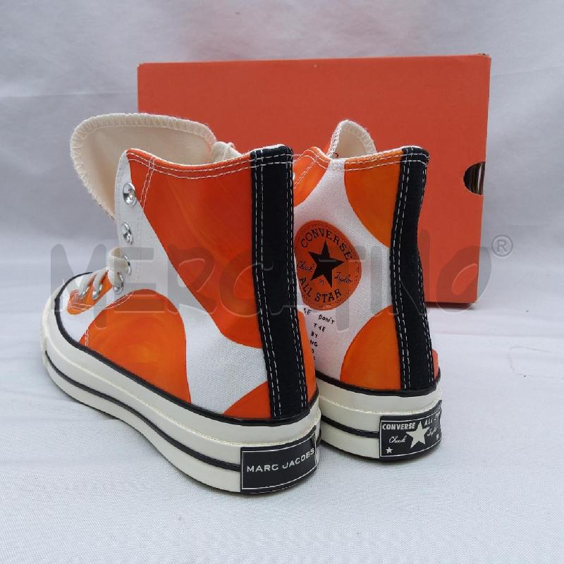 SCARPE DONNA SC1 CONVERCE BIANCO CERCHI ARANCIO | Mercatino dell'Usato San maurizio canavese 4