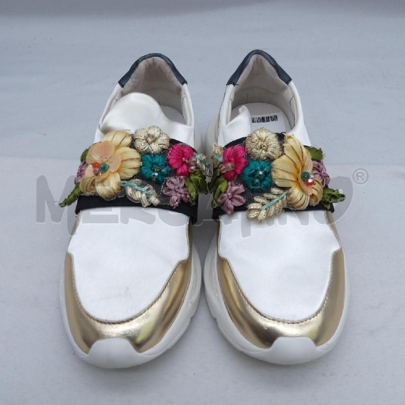 SCARPE D 1B FRACOMINA BNC FIORI APPLICAZIONI  | Mercatino dell'Usato San maurizio canavese 2