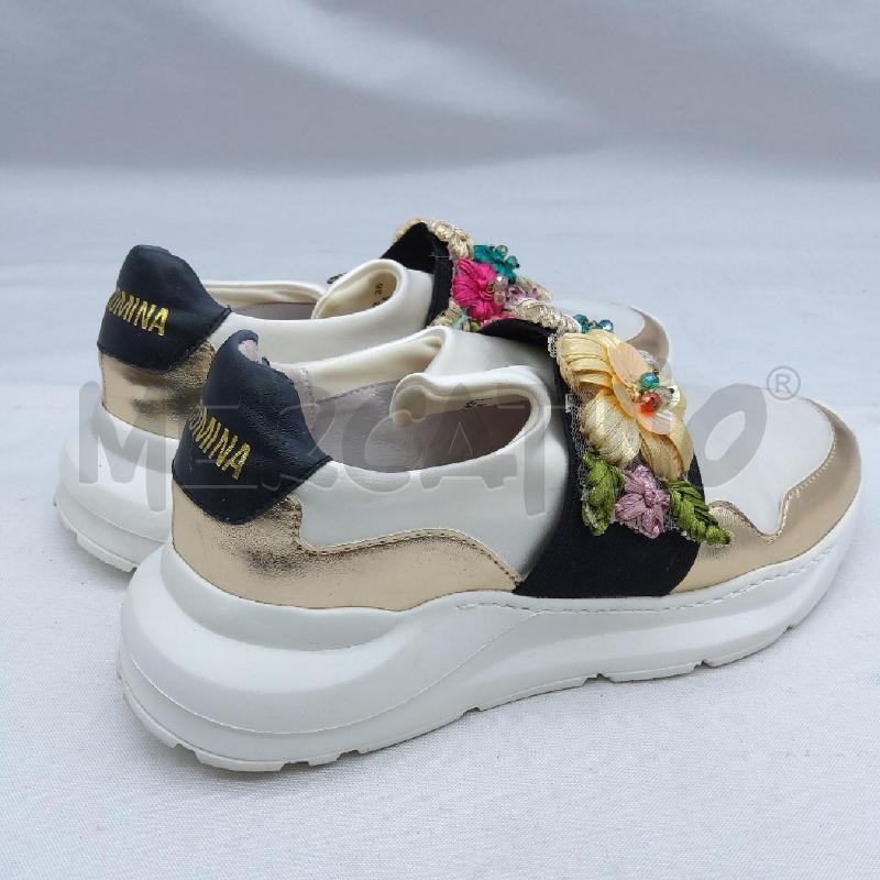 SCARPE D 1B FRACOMINA BNC FIORI APPLICAZIONI  | Mercatino dell'Usato San maurizio canavese 3