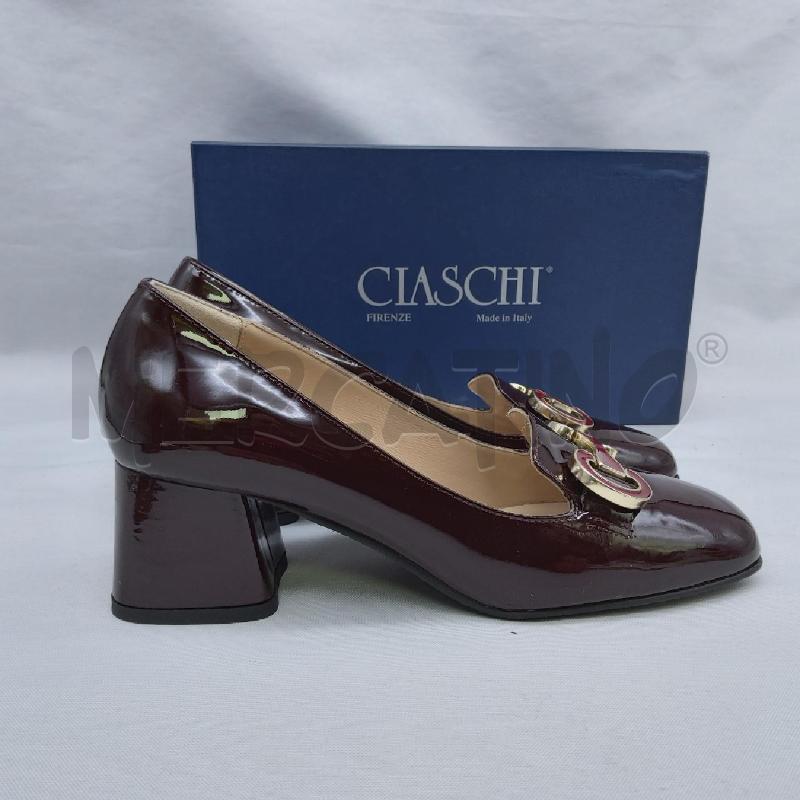 SCARPE D CIASPINI LUCIDO SC1 BORDEAUX  | Mercatino dell'Usato San maurizio canavese 3