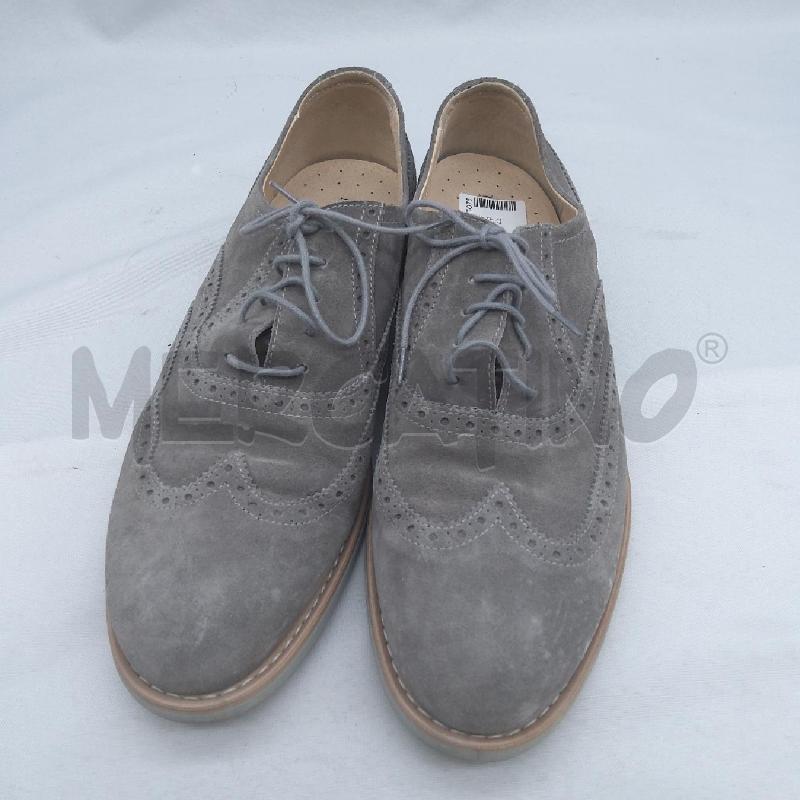 SCARPE UOMO 1L VERA PELLE NERO GIARDINI GRIGIO STRINGATO  | Mercatino dell'Usato San maurizio canavese 3