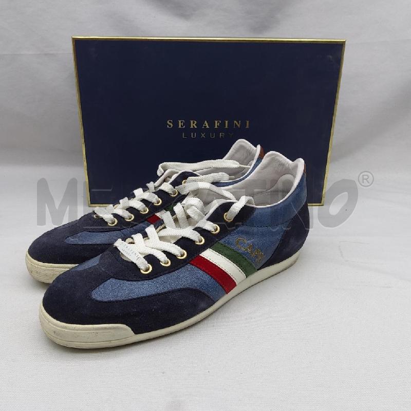 SCARPE UOMO SC1 SERAFINI LUXURY CARPI BLU  | Mercatino dell'Usato San maurizio canavese 1