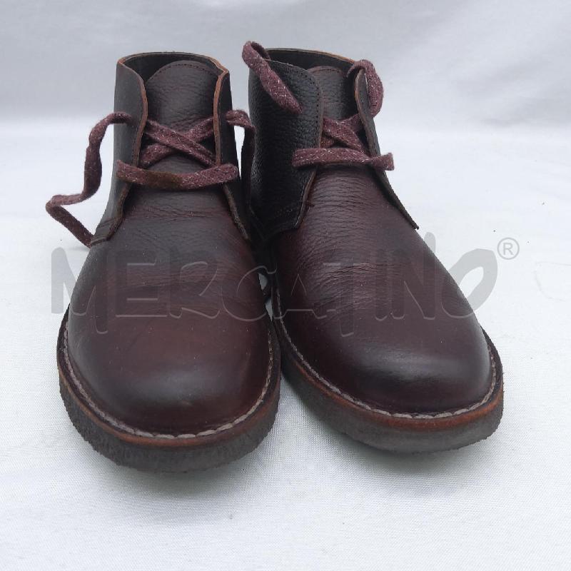 SCARPE U 1L POLACCHINO PRIMOPIANO VERA PELLE BORDEAUX  | Mercatino dell'Usato San maurizio canavese 2