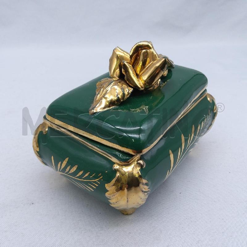 SCATOLA CERAMICA VERDE ORO SESTO  | Mercatino dell'Usato San maurizio canavese 2