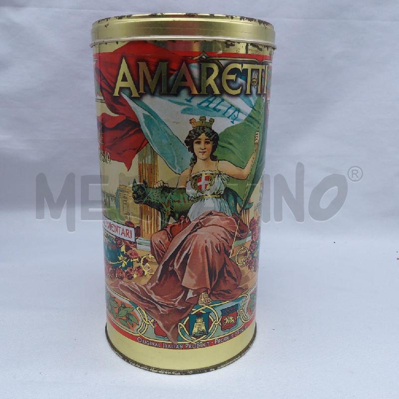 SCATOLA LATTA CILINDRO AMARETTI ITALIA | Mercatino dell'Usato San maurizio canavese 2