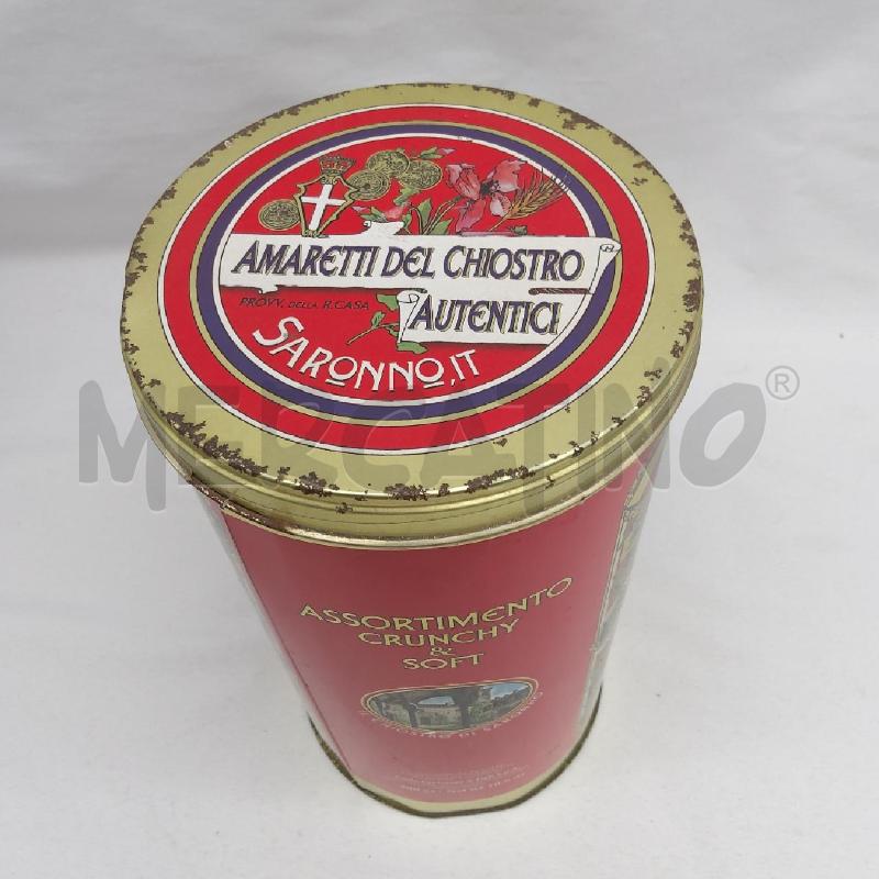 SCATOLA LATTA CILINDRO AMARETTI ITALIA | Mercatino dell'Usato San maurizio canavese 4