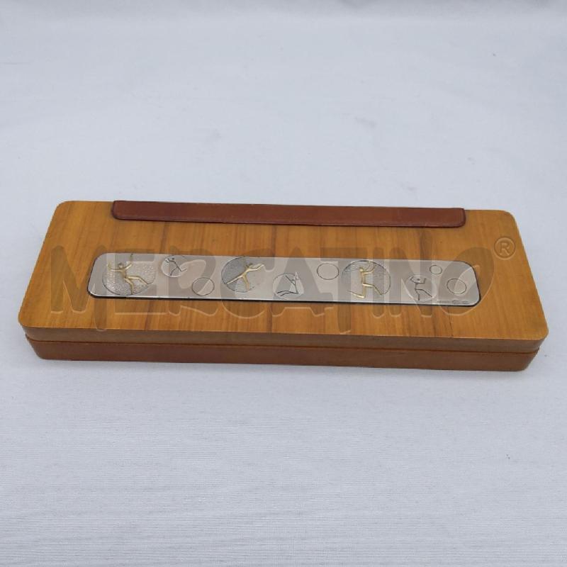 SCATOLA LEGNO LAMINA ARG FIRMA BRUNEL | Mercatino dell'Usato San maurizio canavese 1